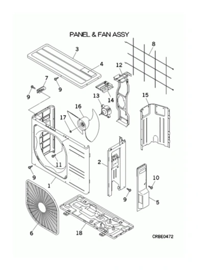A: Verkleidung und Ventilator