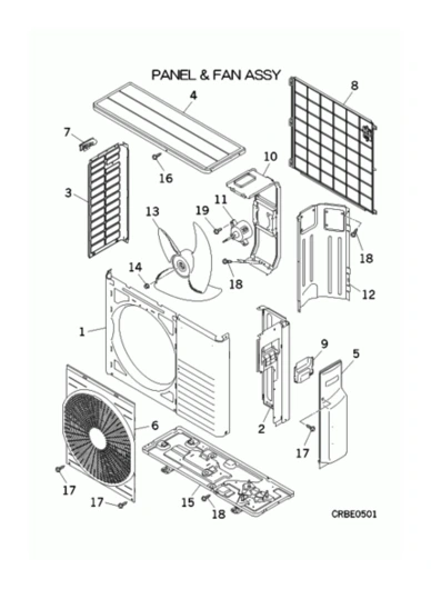 A: Verkleidung und Ventilator