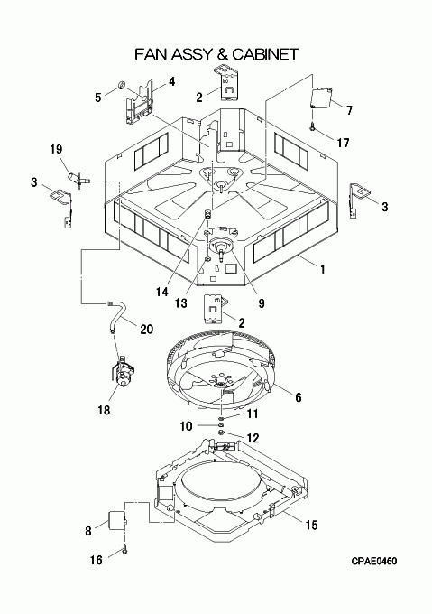 A: Ventilator und Gehäuse