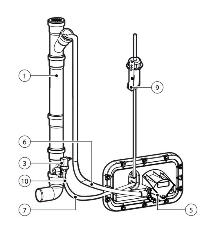 A: Wasserführende Bauteile