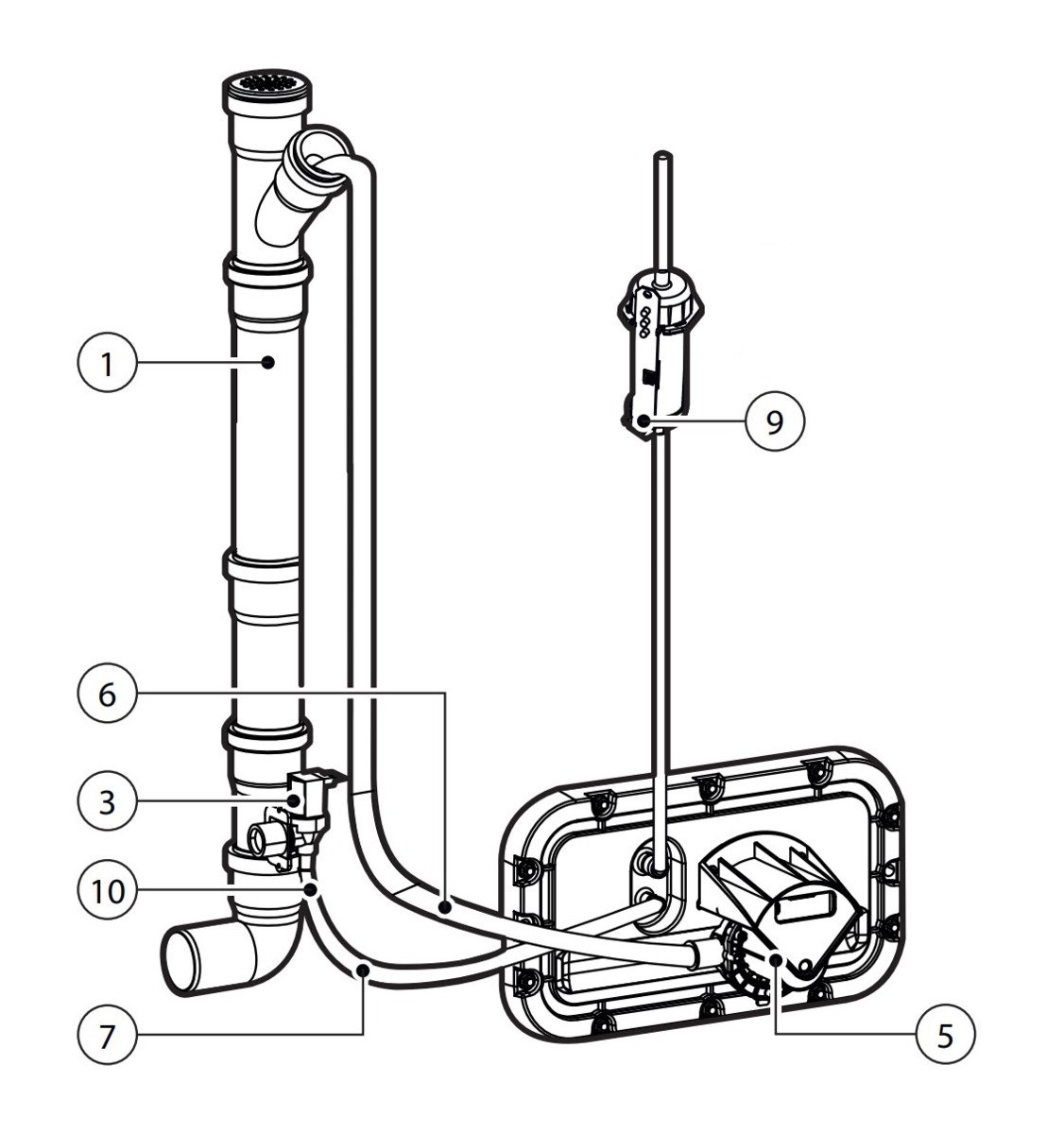 A: Wasserführende Bauteile