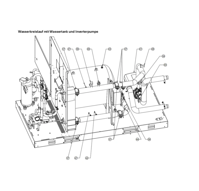 G: Wasserkreislauf mit Wassertank und Inverterpumpe