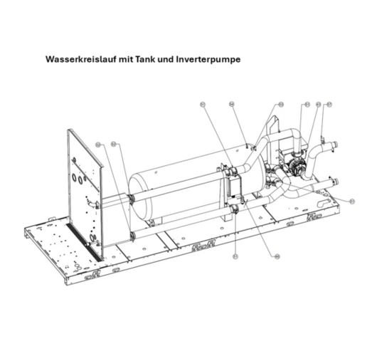 G: Wasserkreislauf mit Wassertank und Inverterpumpe