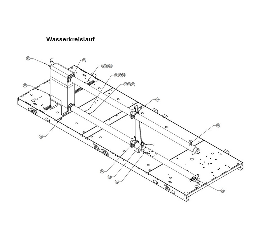 E: Wasserkreislauf und Wärmeübertrager