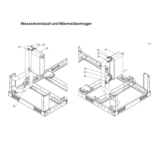 E: Wasserkreislauf und Wärmeübertrager