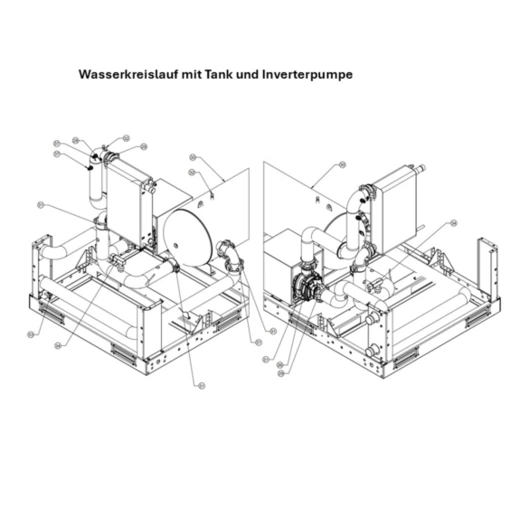 G: Wasserkreislauf mit Tank und Inverterpumpe