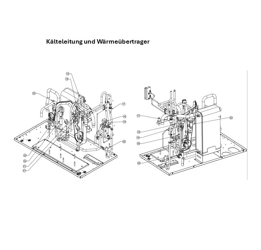 D: Kälteleitung und Wärmeübertrager