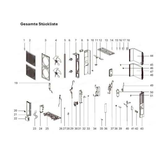B: Gesamte Stückliste