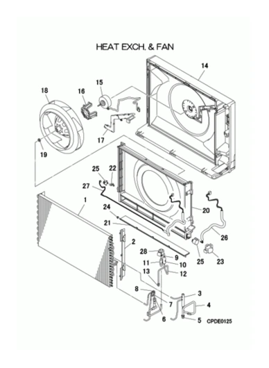 B: Wärmeübertrager & Ventilator