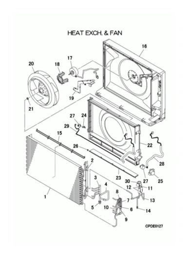 B: Wärmeübertrager & Ventilator