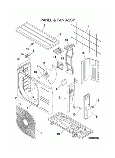 A: Verkleidung und Ventilator