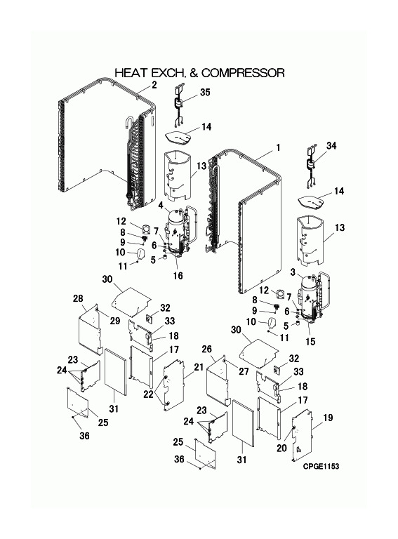 C: Wärmeübertrager und Verdichter